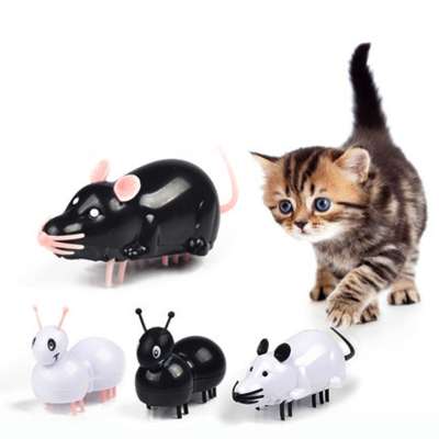 Robotic Moving Automatic Mouse Cat Toy Walking Mice and Ant Sound Chip Chaser Pet Toys